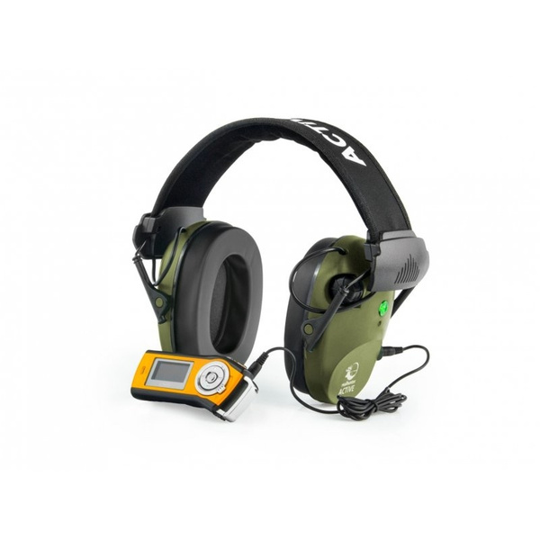 Ochronniki Słuchu RealHunter Active PRO Olive + Okulary RealHunter