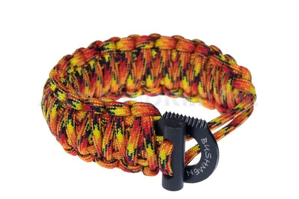 Bransoleta Paracord 6m Z Krzesiwem I Iskrownikiem Bushmen Fire (BU BRCA 6)