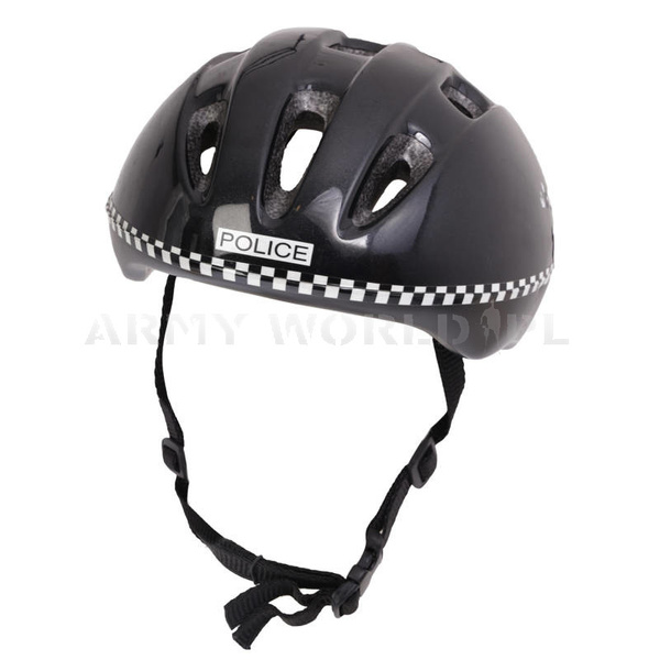 Kask Ochronny Rowerowy V9-B Police Czarny Demobil DB