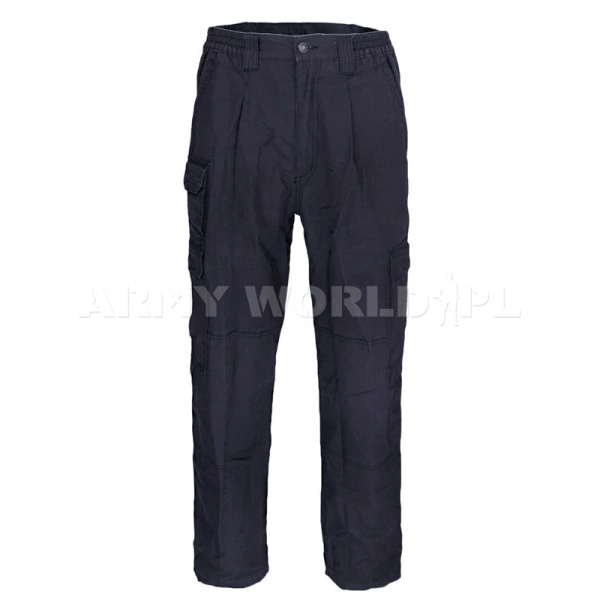 Spodnie Security Ripstop Mil-Tec Granatowe Powystawowe