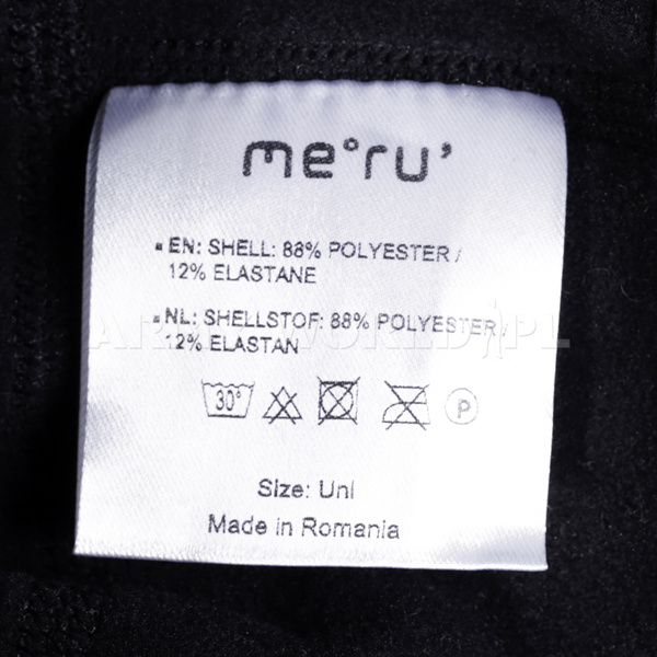 Czapka Softshell Meru Czarna Oryginał Demobil BDB