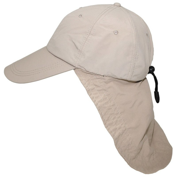 Baseball Cap With Large Neck Guard Sahara Fox Outdoor Beige (10424F)