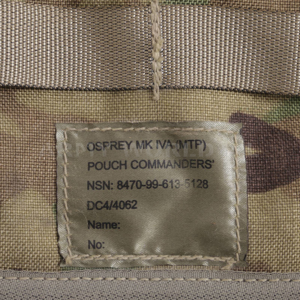 Kieszeń / Panel Administracyjny Wojskowy Commanders Pouch Osprey MKIV MTP Oryginał Demobil DB