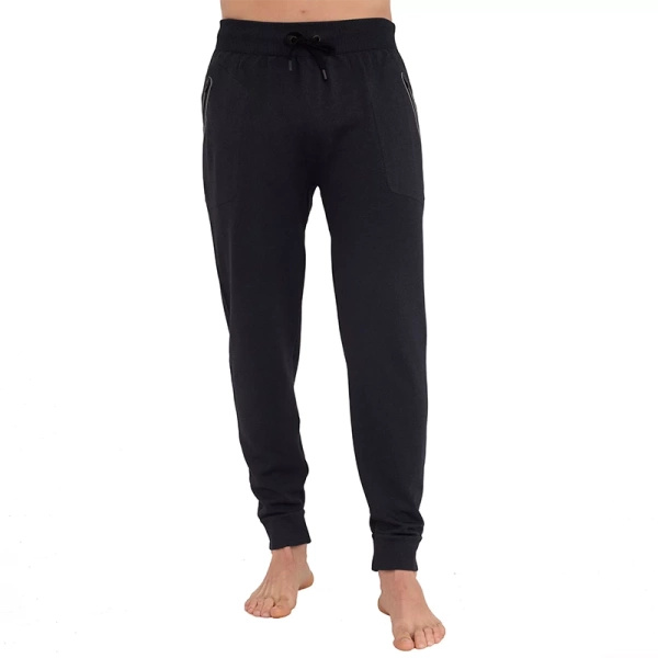 Spodnie Dresowe Męskie Fusion z Kieszeniami Brubeck Czarne (LE1403M)