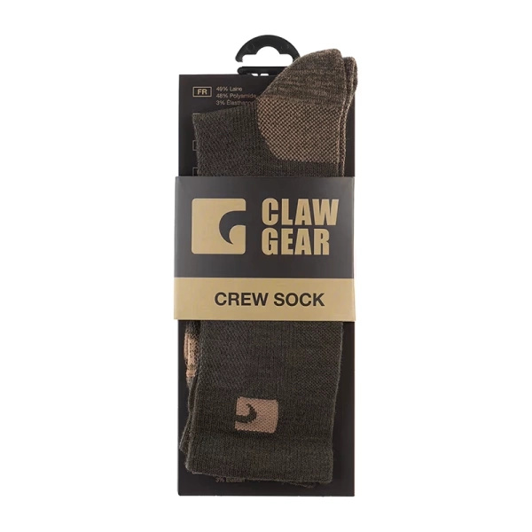 Skarpety Merino Crew Socks ClawGear Green
