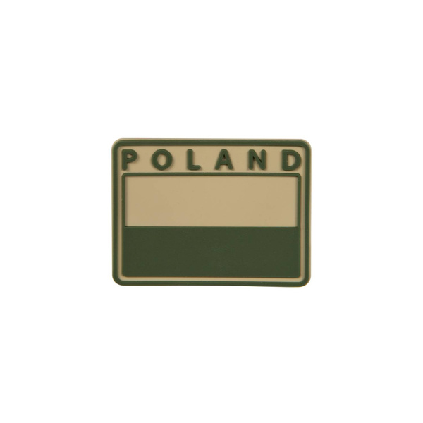 Emblemat PVC Flaga Polski  Khaki / Olive POLAND Helikon-Tex Komplet 2 Sztuk (OD-FP4-RB-13)