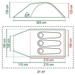 Namiot 3-osobowy Coleman Darwin 3 Plus Grey