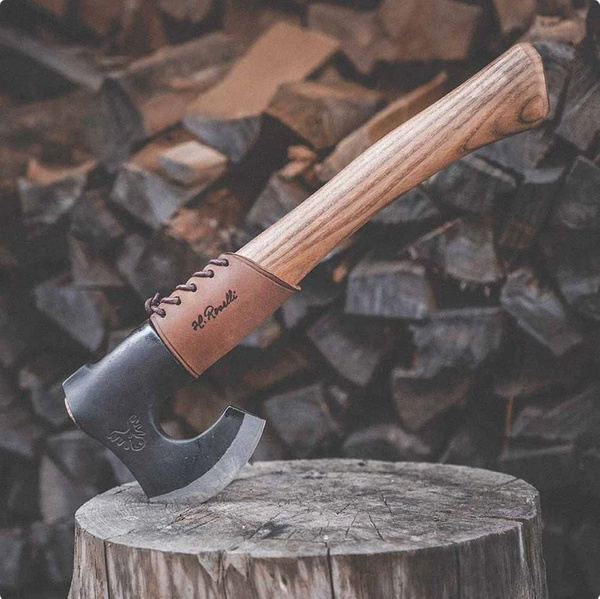 Osłona Rękojęści Siekiery Overstrike Guard H. Roselli Dark Brown R1042