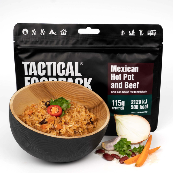 Liofilizowana Potrawka Meksykańska z Wołowiną 115g Tactical Foodpack