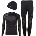 Junior Thermoactive Set Underpants + Undershirt DRY Brubeck Black/Graphite + Free Gift Cap