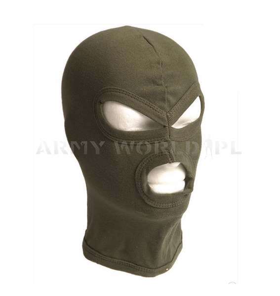 Cotton 3-hole balaclava Mil-tec New Model Oliv (12114101)