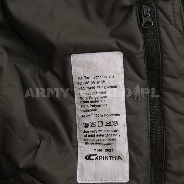Military Jacket Softie G-Loft -10­°C Carinthia Olive Original Used