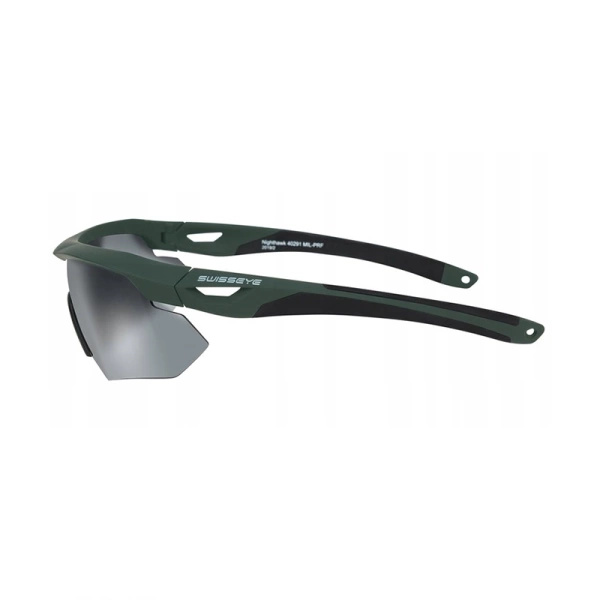 Okulary Taktyczne SwissEye NIGHTHAWK Zielone + 3 Szybki (SE40293)