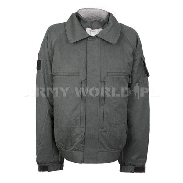 Flame Resistant Protective German Army Men's Jacket With Waterproog Liner Goretex ESA Grey Original Used