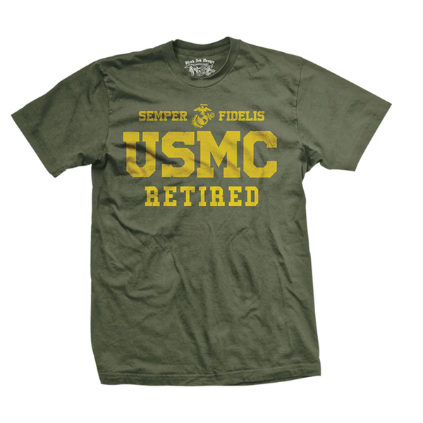 T-shirt USMC Retired Clas 7.62 Design Olive