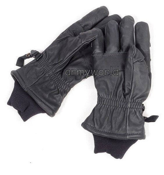 Leather Warmed Gloves US Army Intermediate Cold/ Wet Original New
