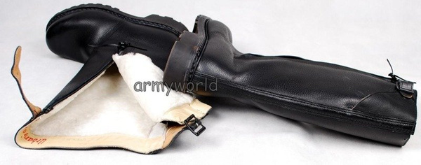 Military Jackboots Warmed With Fur Original Demobil Very Good Condition