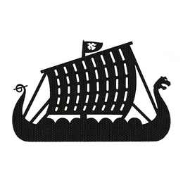Naszywka Drakkar Cięta Laser Cut M-Tac Czarna (51170002)