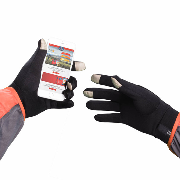 Rękawice Polartec Liner The Heat Company Czarne 