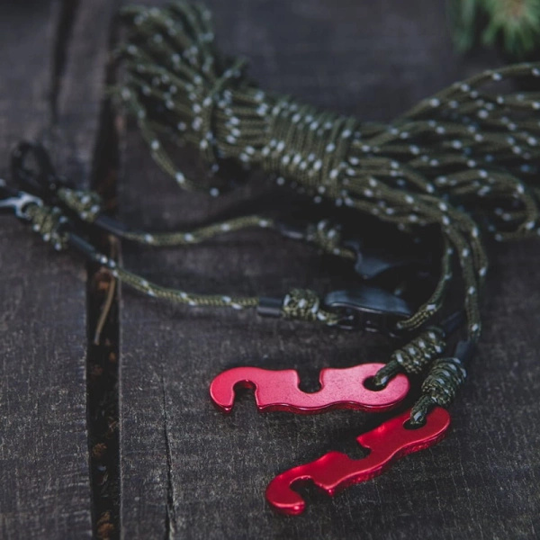 Zawiesia Reflective Black Silk 7m Do Tarpa TigerWood Olive