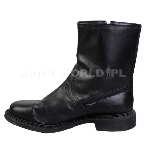 Insulated Derby Boots with Zipper Black Surplus