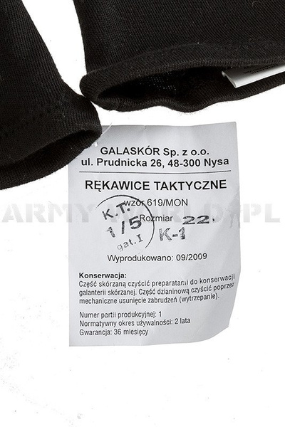 Military Tactical Polish Gloves Flame-retendant Wz 619/MON Original New