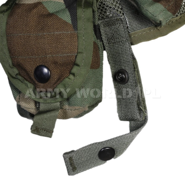 Kamizelka Taktyczna US Army Vest Tactical Load Bearing Woodland Oryginał Demobil BDB