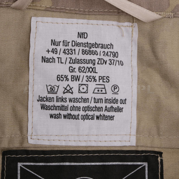 Bluza Wojskowa NFD Testowana KSK Bundeswehr Pustynna Oryginał Nowa
