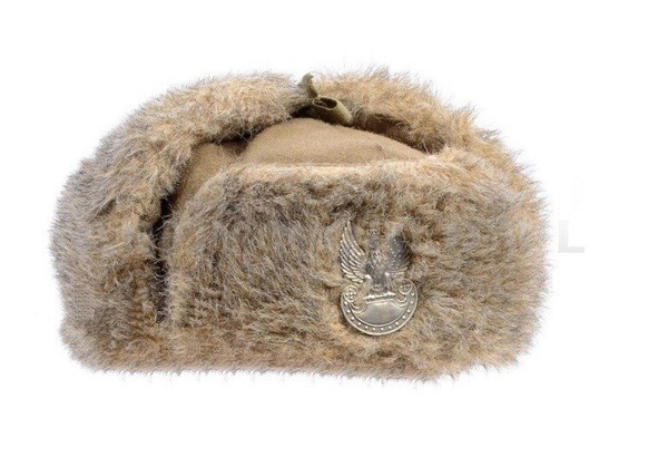 Polish Military Winter Cap Ushanka Cap With Fur Original New