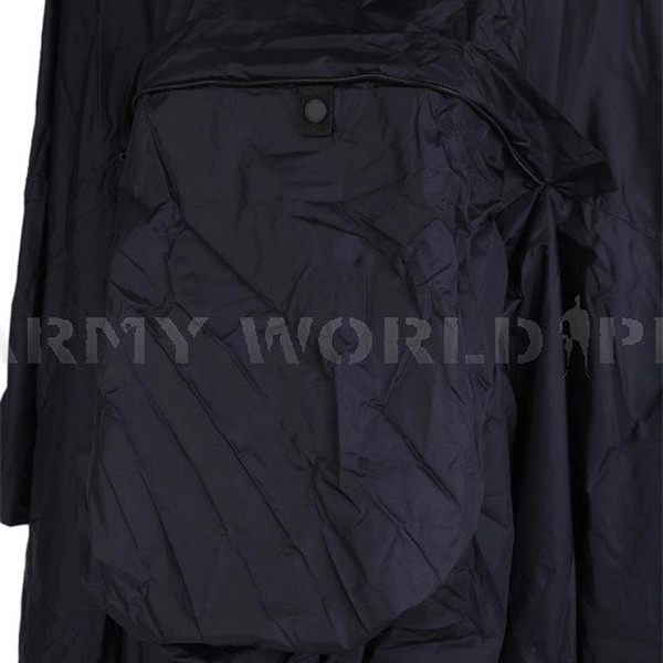 Dutch Military Coat Poncho Dark Blue Original Demobil 