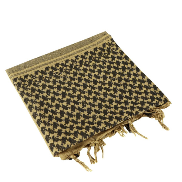 Shemagh 100% Cotton Condor Tan / Black (201-002)