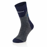 Skarpety Męskie Trekking Merino Brubeck Grafitowo / Niebieskie (SC5003M)