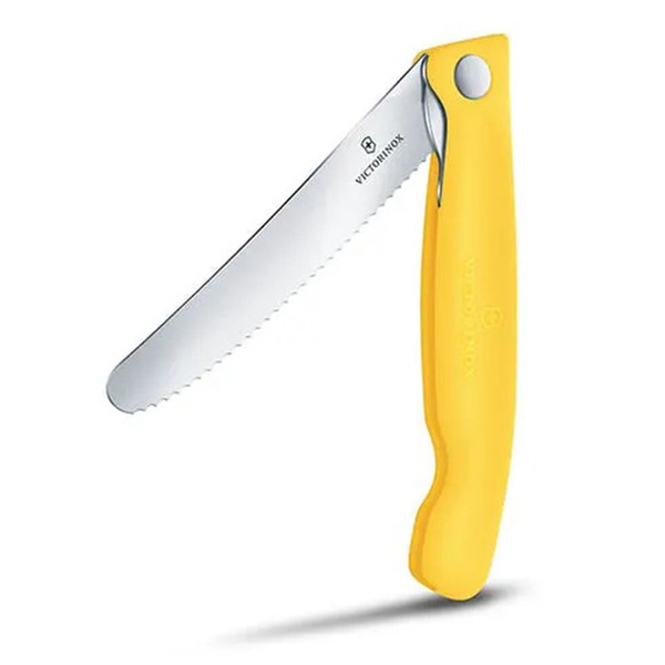 Nóż Składany Piknikowy Do Warzyw I Owoców Swiss Classic Victorinox Żółty (6.7836.FC1)