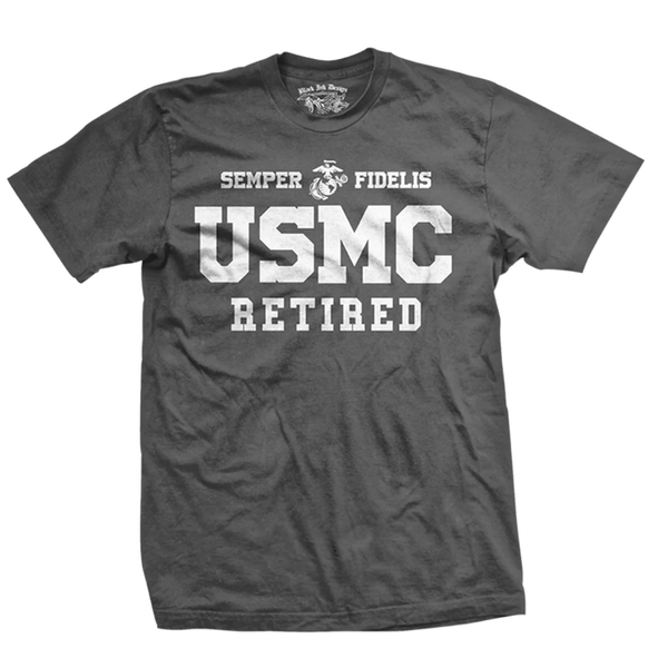 T-shirt USMC Retired Clas 7.62 Design Charcoal (BIT-750HDC)