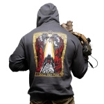 Bluza No Fear Hoodie Brothers In Arms Steel Grey