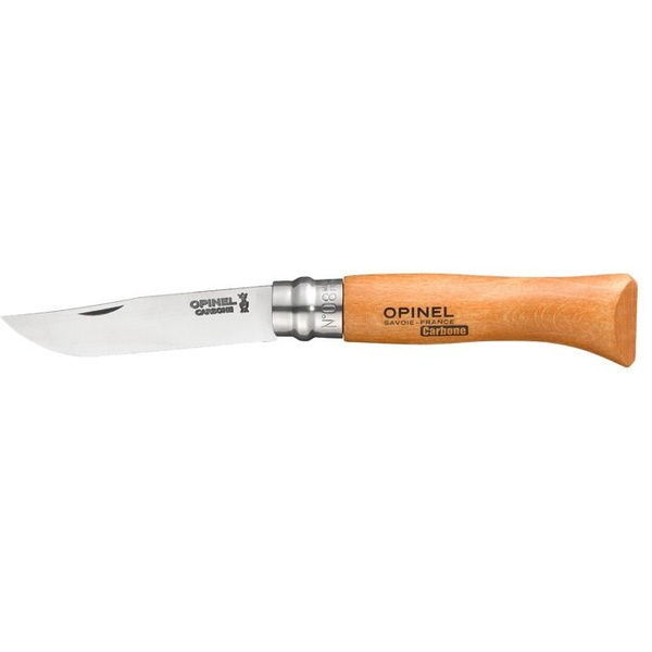 Nóż Składany OPINEL N°8 Carbon Steel Natural Blister (000402)