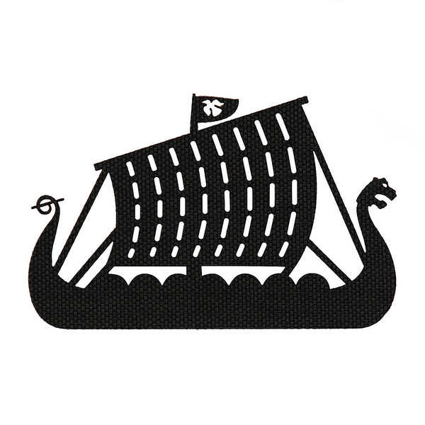 Naszywka Drakkar Cięta Laser Cut M-Tac Czarna (51170002)