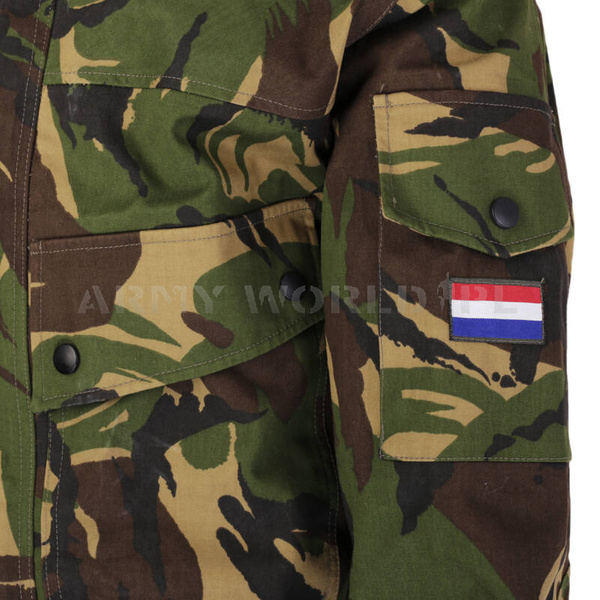 Kurtka Parka Holenderska Wahler Przeciwdeszczowa DPM Woodland Oryginał Demobil BDB