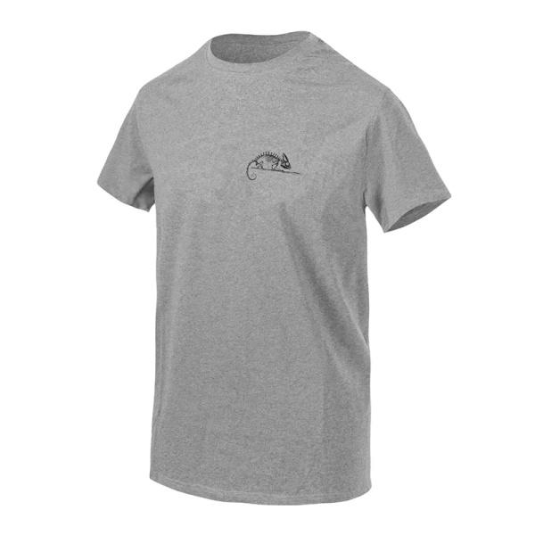 T-Shirt Logo Helikon-Tex Mid Grey Melange (TS-HTL-CO-2M)