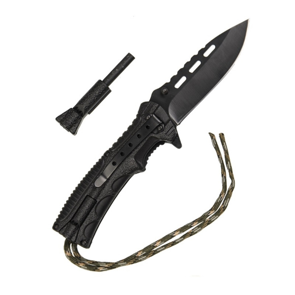 Nóż Składany Paracord Camo Z Krzesiwem Mil-tec (15318410)