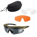 Okulary Taktyczne SwissEye NIGHTHAWK Coyote + 3 Szybki
