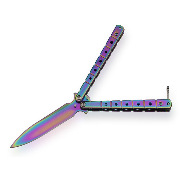 Nóż Motylek N-495E BSH Rainbow