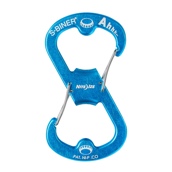 Carabiner Aluminum S-Biner Ahhh Bottle Opener Nite Ize Blue