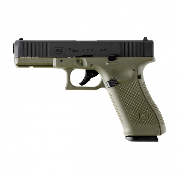 Pistolet Wiatrówka Glock 17 Gen.5 4,5 mm BB CO2 Zielony (5.8471)