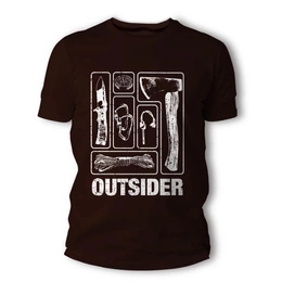 T-Shirt Outsider TigerWood Brązowy