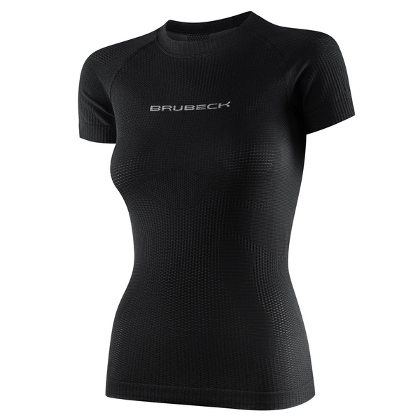 Koszulka Damska 3D PRO Brubeck Czarna (SS1373W)