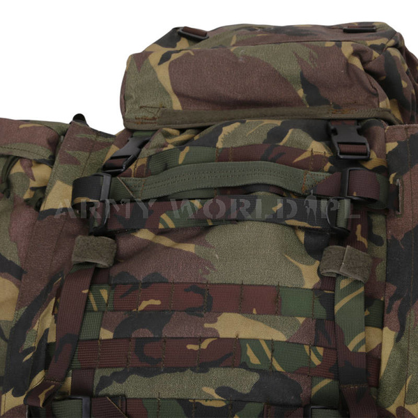 Plecak Holenderski DPM Z Metalowym Stelażem 60l + 20l Kieszenie Boczne Oryginał Demobil BDB