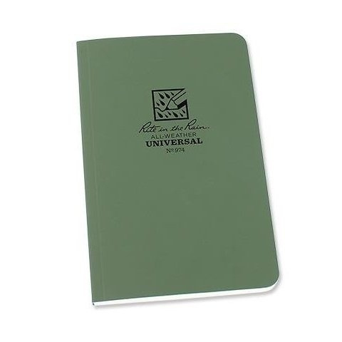 All-Weather Notebook Rite in the Rain 4 5/8 x 7 1/4" Olive New