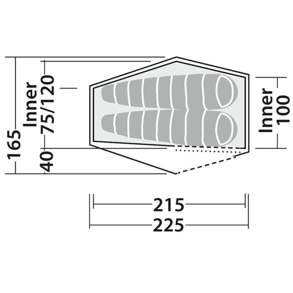 Namiot 2-osobowy Robens Chaser 2 Light Green (130420)