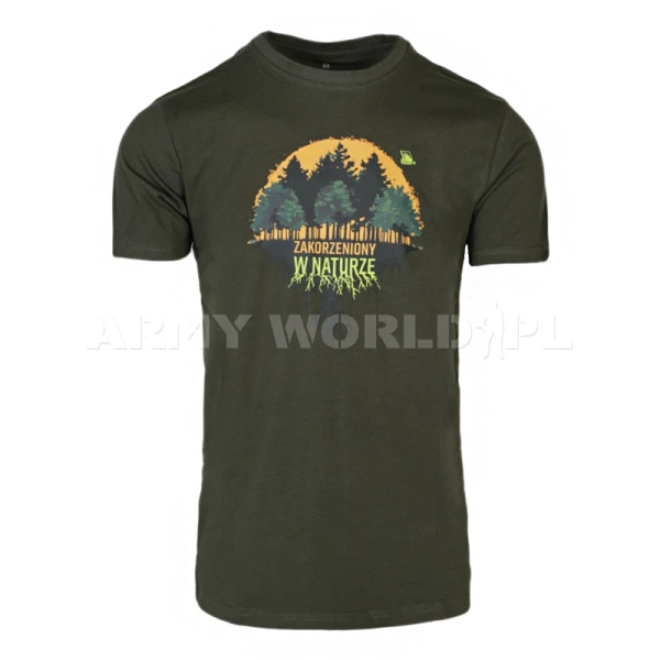 T-shirt Bawełniany FNT Forester Tagart Green